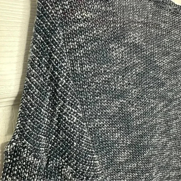 Joe Fresh Knit Shirt 3/4 Sleeves Oversized Marled Blue & White Size Extra Small - Picture 12 of 16